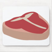 Fleisch Roh Steak Frisches Protein Schweineschlitt Mousepad (Vorne)