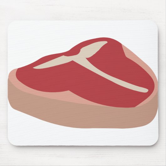Fleisch Roh Steak Frisches Protein Schweineschlitt Mousepad (Vorne)
