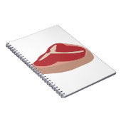 Fleisch Roh Steak Frisches Protein Schweineschlitt Notizblock (Rechte Seite)