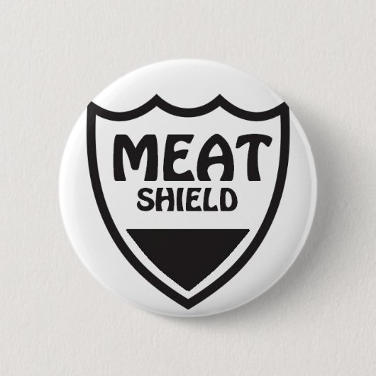Fleisch-Schild Button (Vorderseite)