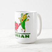 Fleisch schlecht, Gemüse gut Vegetarier Kaffeetasse (VorderseiteRechts)