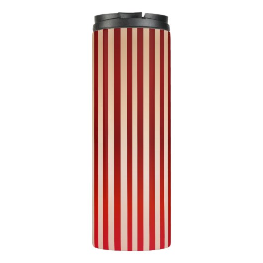 Fleisch und Blut (Streifen) Thermosbecher (Rückseite)