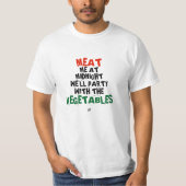 Fleisch und Gemüse T-Shirt (Vorderseite)