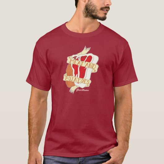Fleisch und Kartoffeln T-Shirt (Vorderseite)