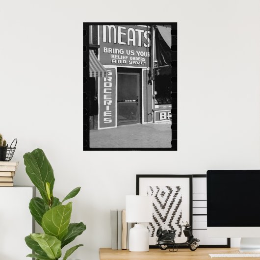 Fleisch und Lebensmittel Poster (Heimbüro)