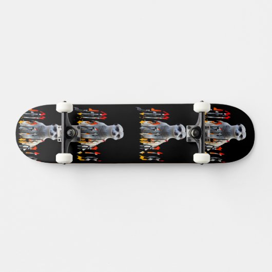 Fleisch und Name, vollständiges Skateboard (Horizontal)