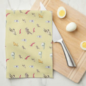 Fleisch von deiner Essensziege Geschirrtuch (Viertel Falte)