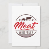 Fleisch Whisperer Dankeskarte (Vorderseite)