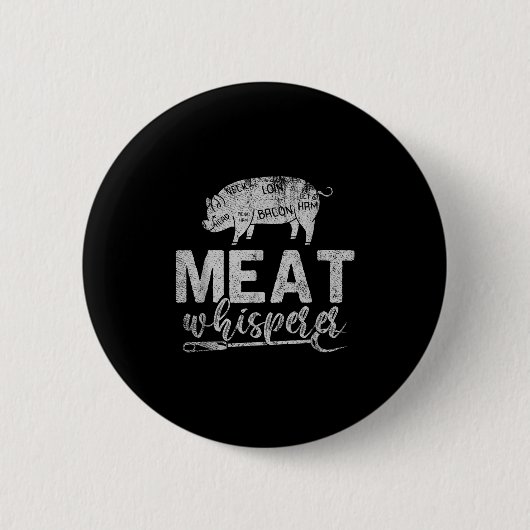 Fleisch Whisperer Grillen Grillen Rauchen Bar Button (Vorderseite)