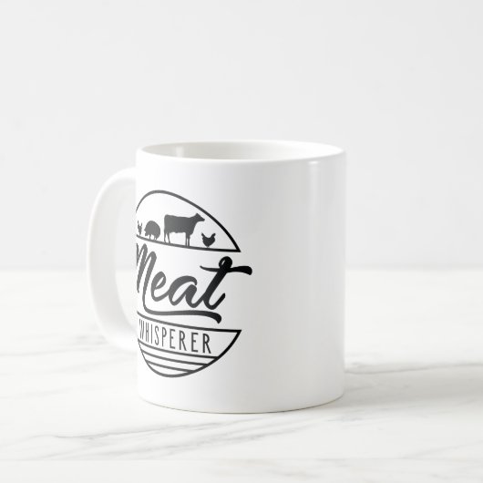 Fleisch Whisperer Kaffeetasse (Vorderseite Links)