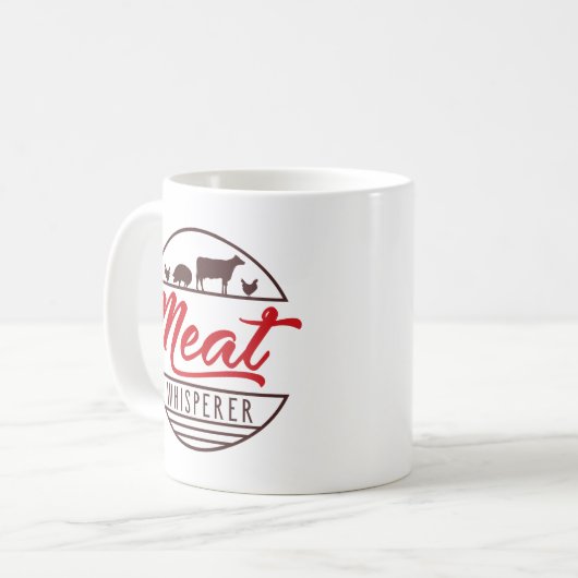 Fleisch Whisperer Kaffeetasse (Vorderseite Links)