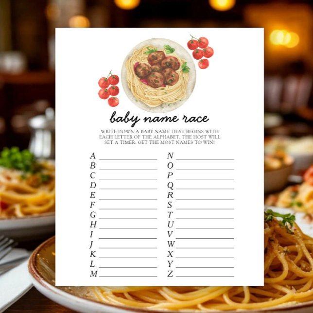 Fleischbällchen - Babyname-Rennspiel (Von Creator hochgeladen)