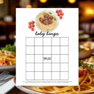 Fleischbällchen - Babyshower-Bingo-Spiel