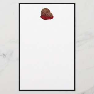Fleischbällchen in Sauce Briefpapier