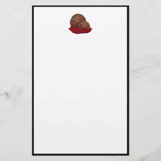 Fleischbällchen in Sauce Briefpapier