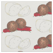 Fleischbällchen und Mozzarella - italienisches Leb Stoff (Nahaufnahme)