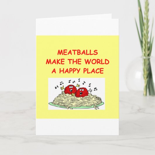 Fleischbällen Karte (Vorderseite)