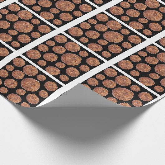 Fleischballmuster Geschenkpapier (Ecke)
