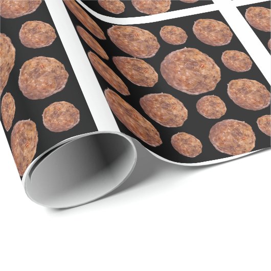 Fleischballmuster Geschenkpapier (Rolleneckpunkt)