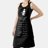 Fleischbescheid Schwarz, Koch Schürze (InSitu)