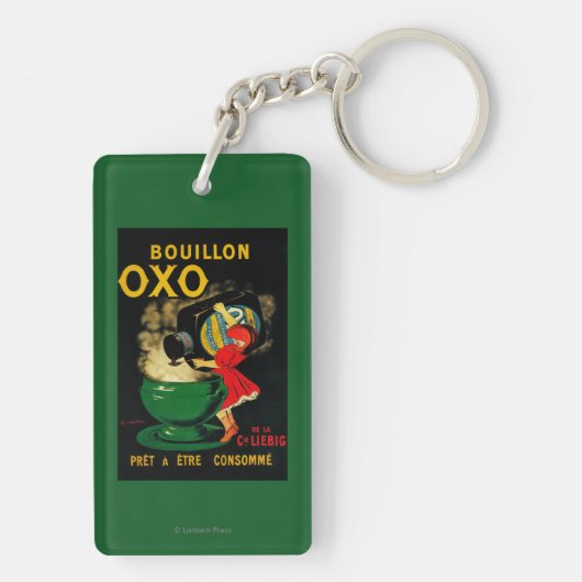 Fleischbrühe Vintages OxoposeterEurope Schlüsselanhänger (Rückseite)