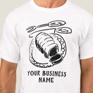 Fleischer-Fleischillustration zum Personalisieren T-Shirt