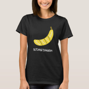 Fleischerdiagramm I Banane Gesunde Früchte Gelbe F T-Shirt