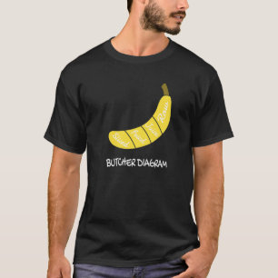 Fleischerdiagramm I Banane Gesunde Früchte Gelbe F T-Shirt