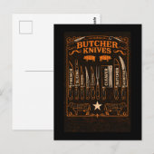 Fleischermesser Postkarte (Vorne/Hinten)