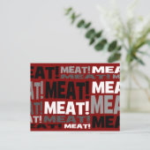 Fleischerzeugnis Postkarte (Stehend Vorderseite)