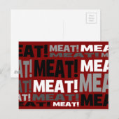 Fleischerzeugnis Postkarte (Vorne/Hinten)