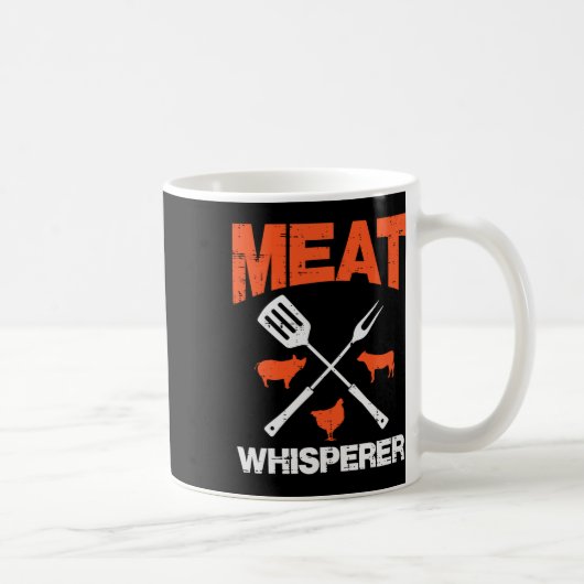 Fleischflüsterer Lustige Barbecue-Grill BBQ-Grill Kaffeetasse (Rechts)