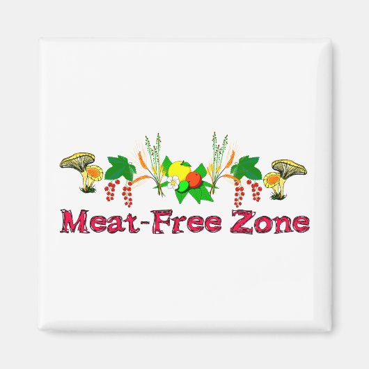 Fleischfreie Zone Magnet (Vorne)