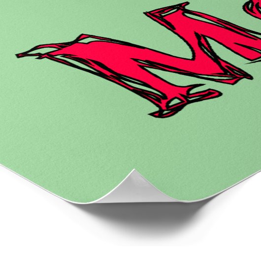 Fleischfreie Zone Poster (Ecke)