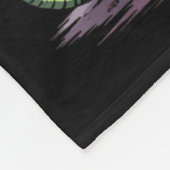 Fleischfressende Pflanzenmonster-Illustration mit Fleecedecke (Ecke)