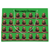 Fleischfresser-Löwe-Weihnachts-Geschenktasche Große Geschenktüte (Vorderseite)