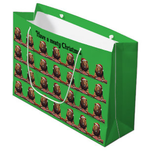 Fleischfresser-Löwe-Weihnachts-Geschenktasche Große Geschenktüte