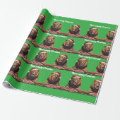 Fleischfresser Löwe Weihnachtsfeiertag Geschenkpap Geschenkpapier (Ungerollt)
