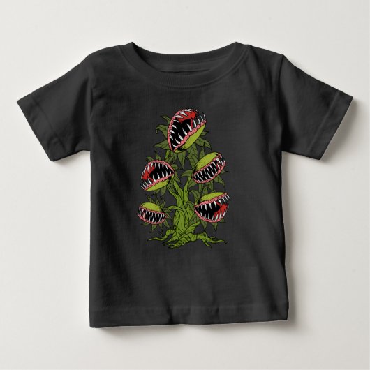 Fleischfresser Pflanze gibt Monster Venus Fliegenf Baby T-shirt (Vorderseite)
