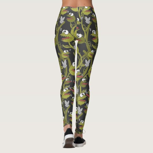 Fleischfresser-Pflanze Leggings (Rückseite)