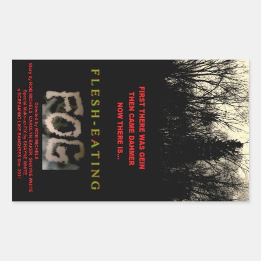 Fleischfresser Rechteckiger Aufkleber (Vorderseite)