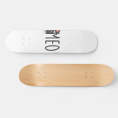 Fleischkatze - Hintergrundfarbe auswählen Skateboard (Horizontal)