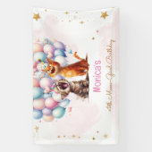 Fleischkatzen Meow-Gary-Kindergeburtstag Banner (Vertikal)
