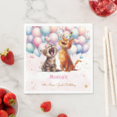 Fleischkatzen Meow-Gary-Kindergeburtstag Serviette (Beispiel)