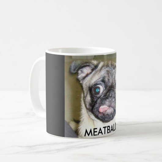 FLEISCHKLÖSCHEN KAFFEETASSE (Vorderseite Links)