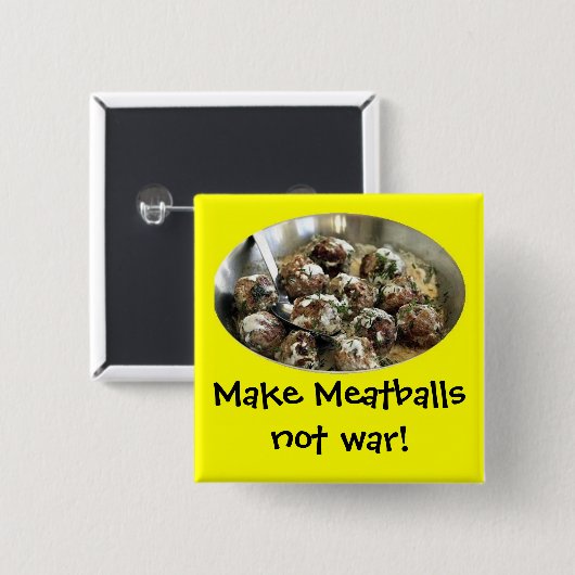 Fleischklöschen Knopf Button (Vorne & Hinten)