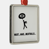 Fleischklöschen-Liebhaber Ornament Aus Metall (Rechts)