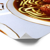 Fleischkugel Nudelsuppe Poster (Ecke)