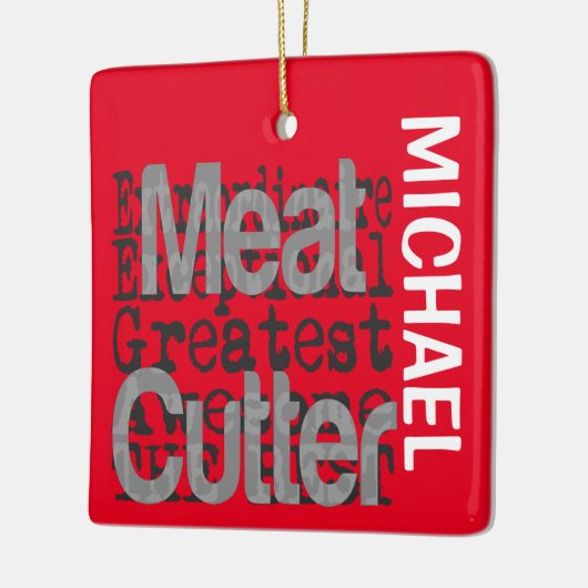 Fleischkutter Extraordinaire CUSTOM Keramikornament (Links)