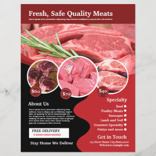 Fleischladen Butcher Shop Flyer